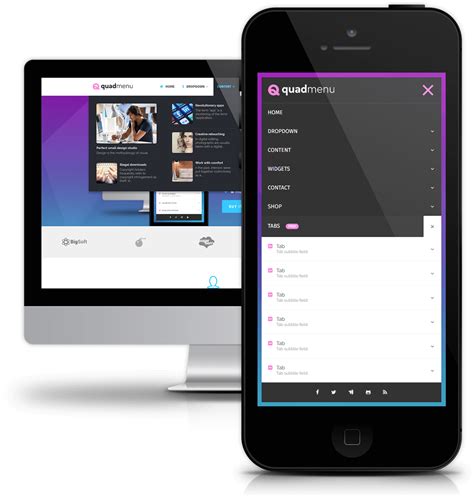 WordPress Mega Menu – QuadMenu – WordPress plugin.